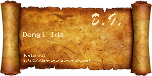Dengi Ida névjegykártya