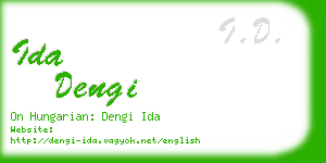 ida dengi business card